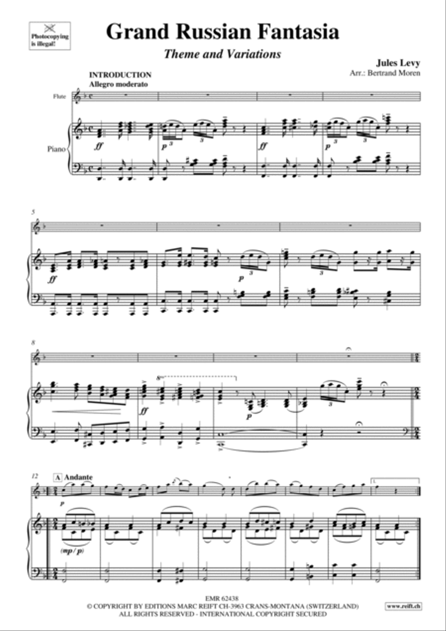 Grand Russian Fantasia Flute Solo scores gallery preview page 4