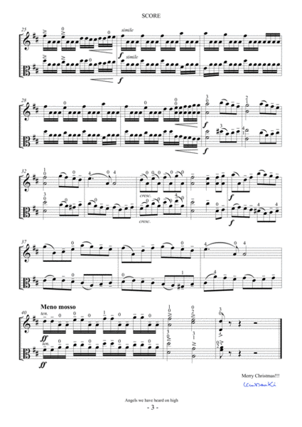Christmas Carols for Violin and Viola Vol.I image number null