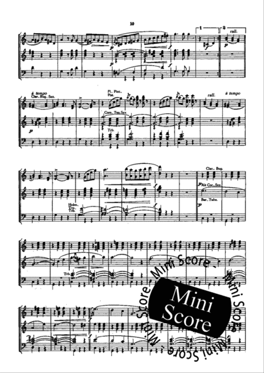 Valse Interrompue Concert Band scores gallery preview page 12