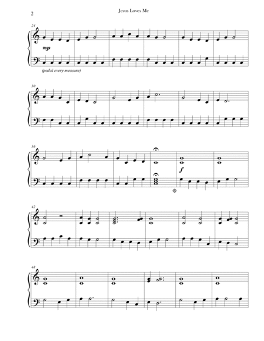 Jesus Loves me (Piano, Level 1) Piano Method scores gallery preview page 2