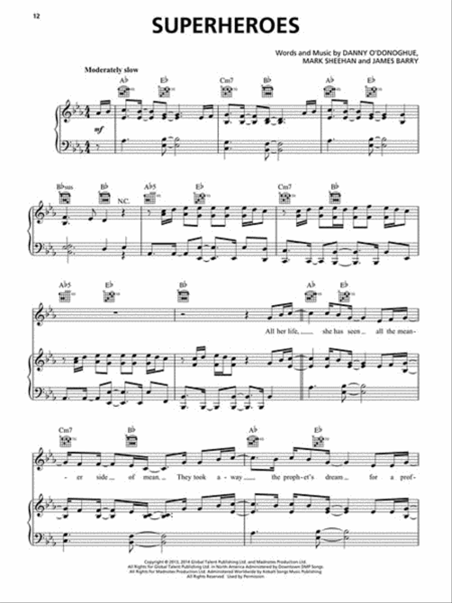 The Script - No Sound Without Silence Piano, Vocal, Guitar scores gallery preview page 3