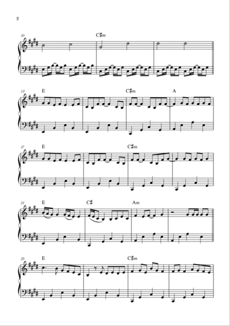 Good Days Piano Solo scores gallery preview page 2