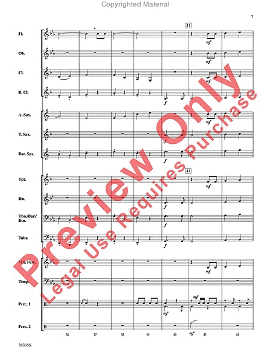 A Star-Spangled March A Star-Spangled March Concert Band scores gallery preview page 8