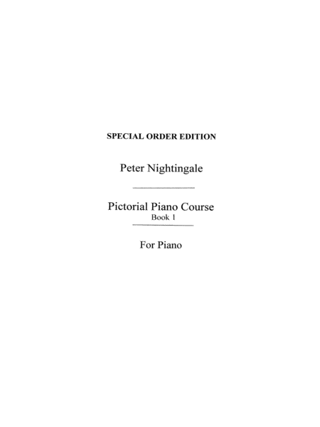 Pictorial Piano Course 1 Preliminary
