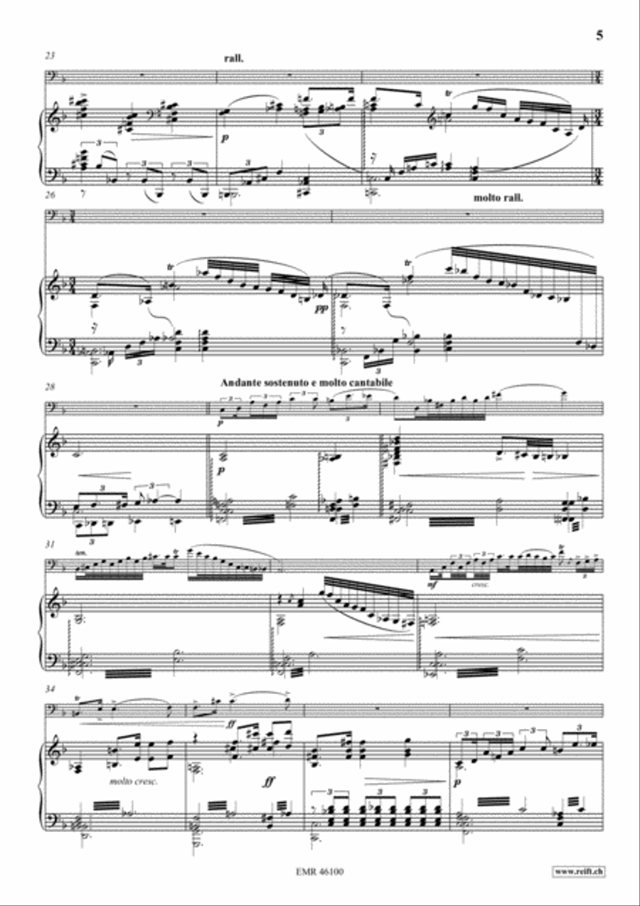 Poeme No. 1 Bassoon Solo scores gallery preview page 6
