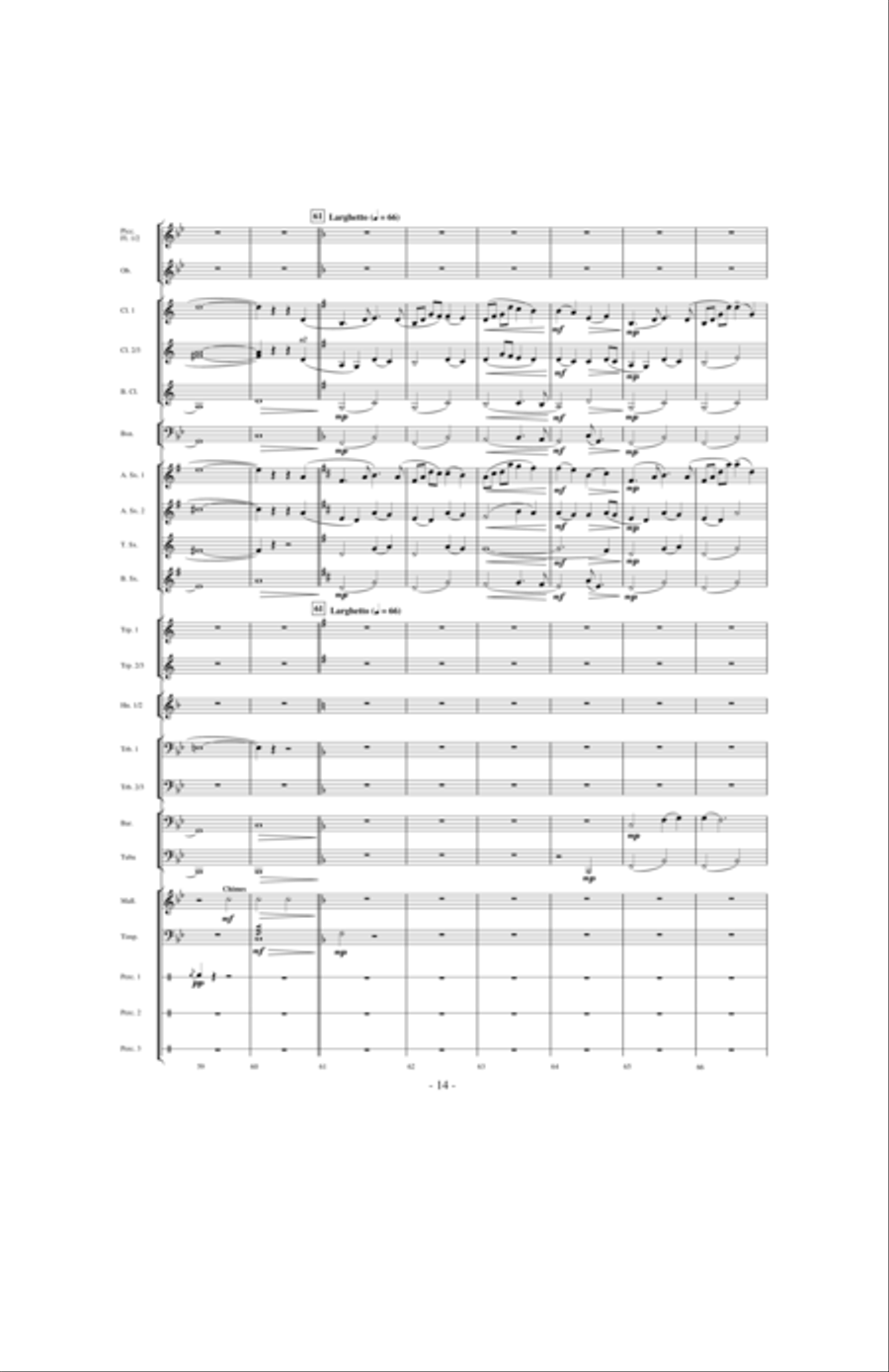 Beyond the Higher Skies Concert Band scores gallery preview page 13