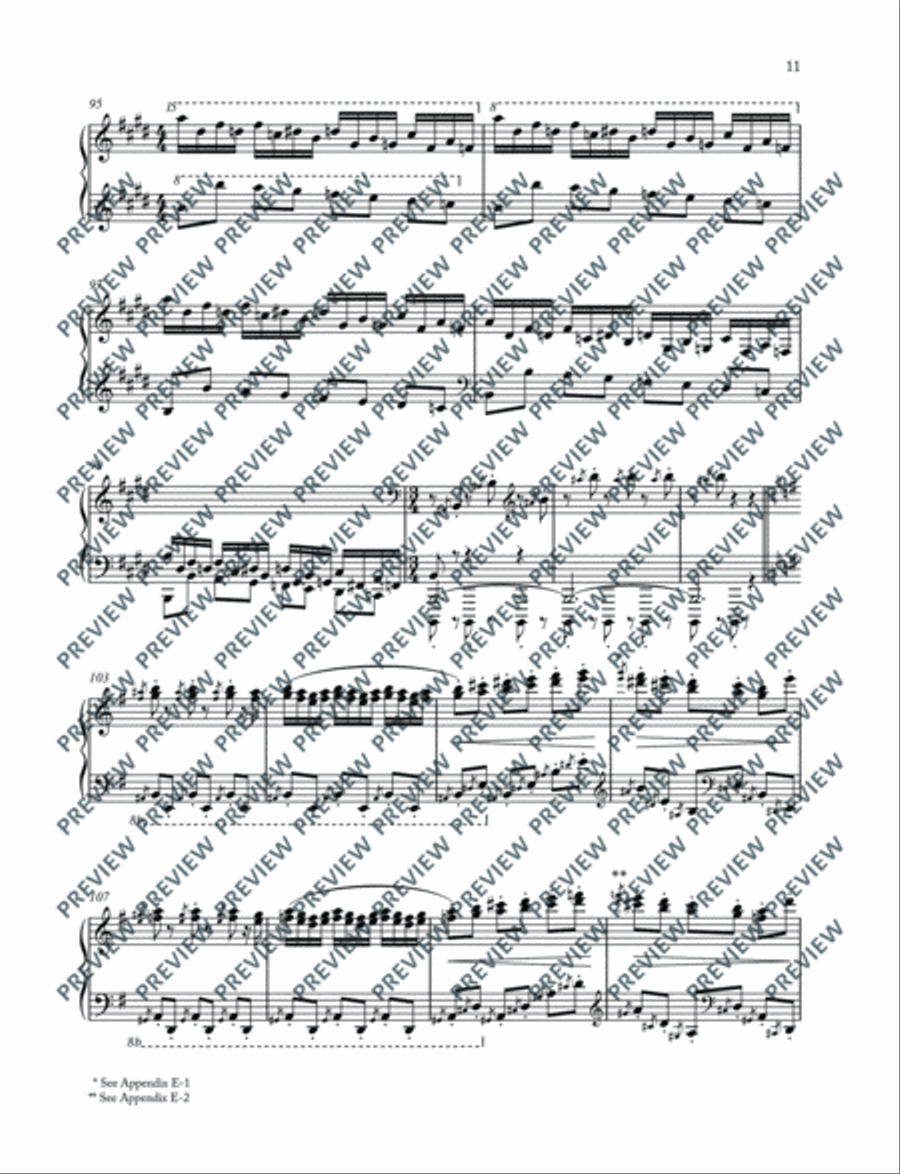 Carmen Variations Piano Solo scores gallery preview page 12
