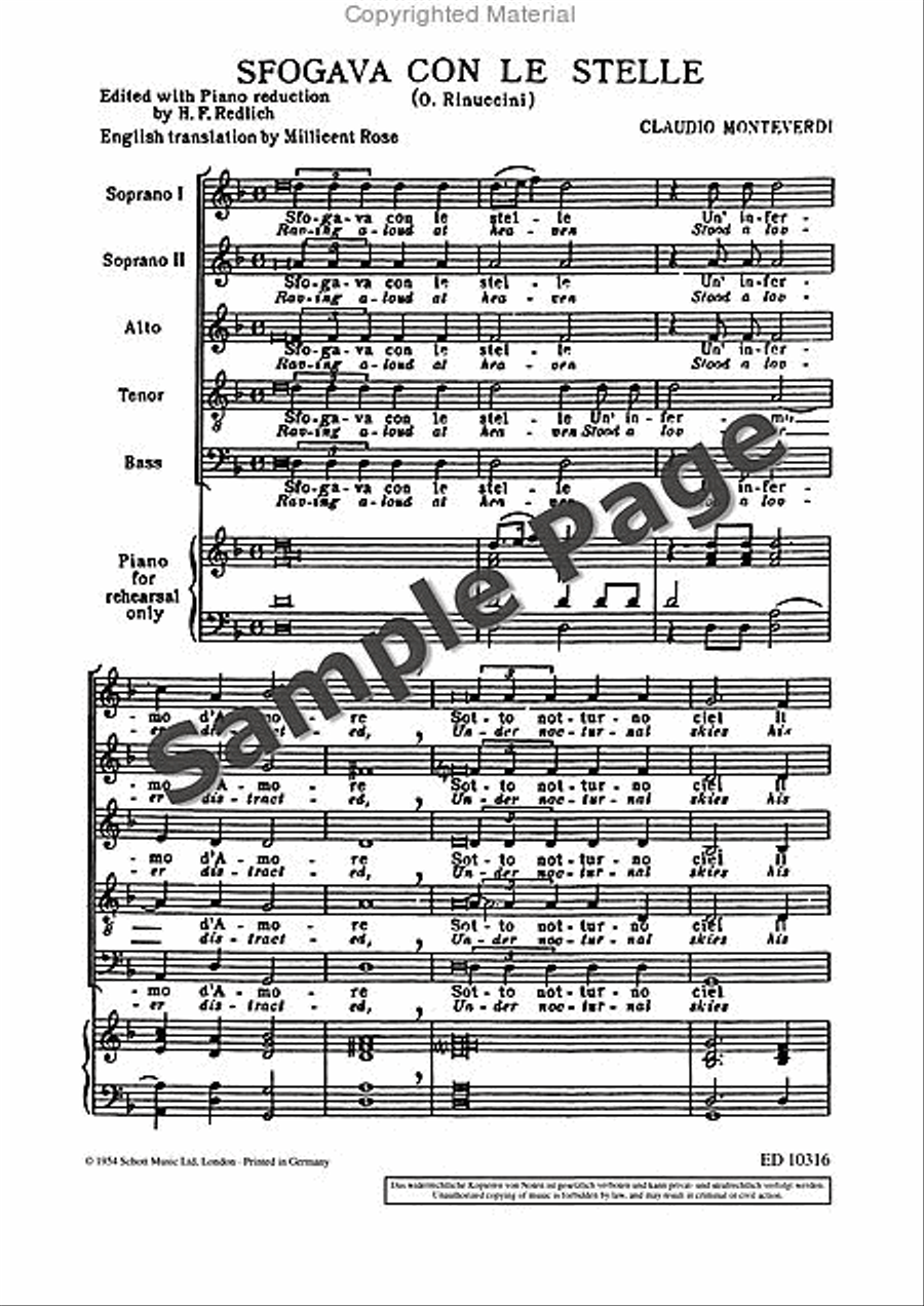 Sfogava Con Le Stelle SSATB scores gallery preview page 3