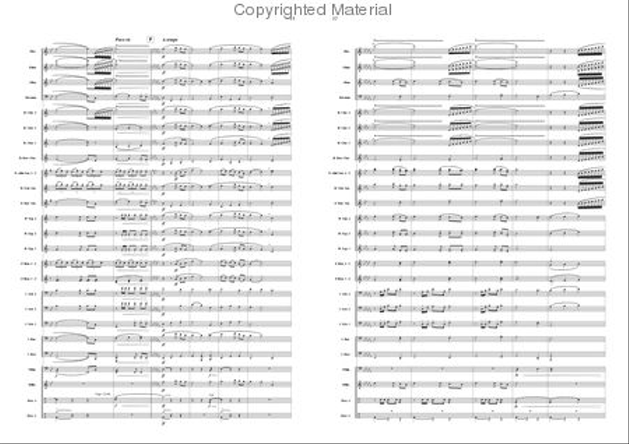 Hymn of Brotherhood Concert Band scores gallery preview page 6