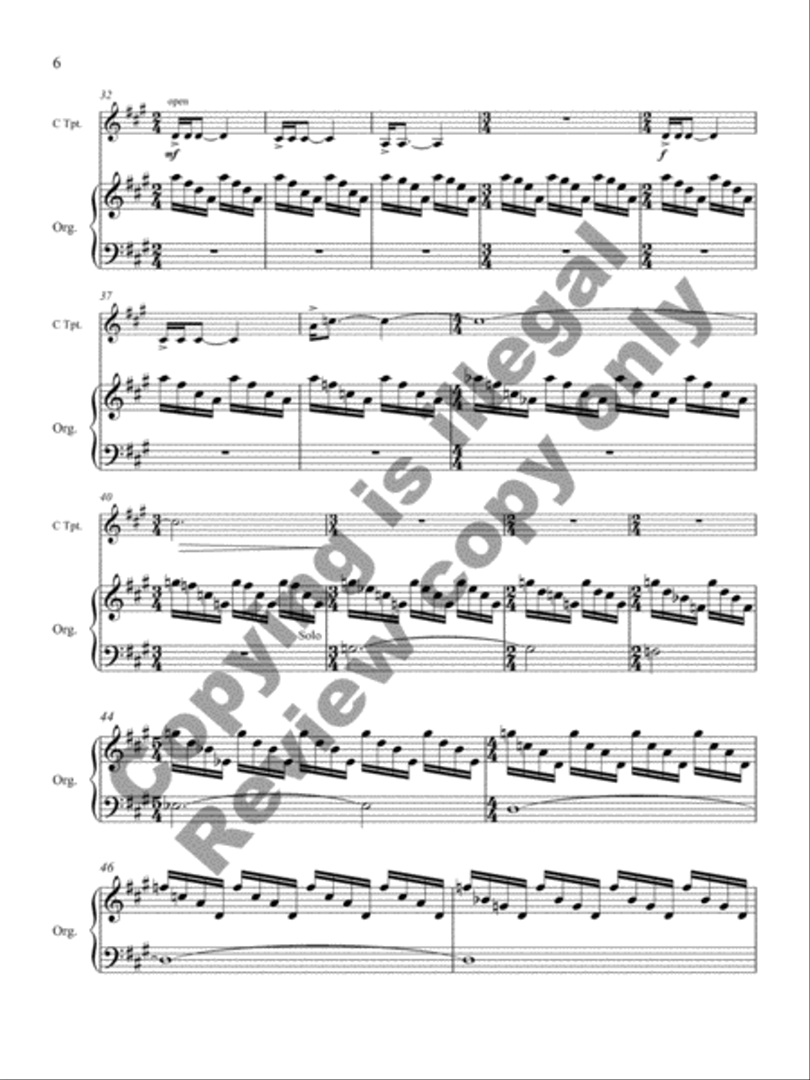 Blue, Green, Red Trumpet scores gallery preview page 11