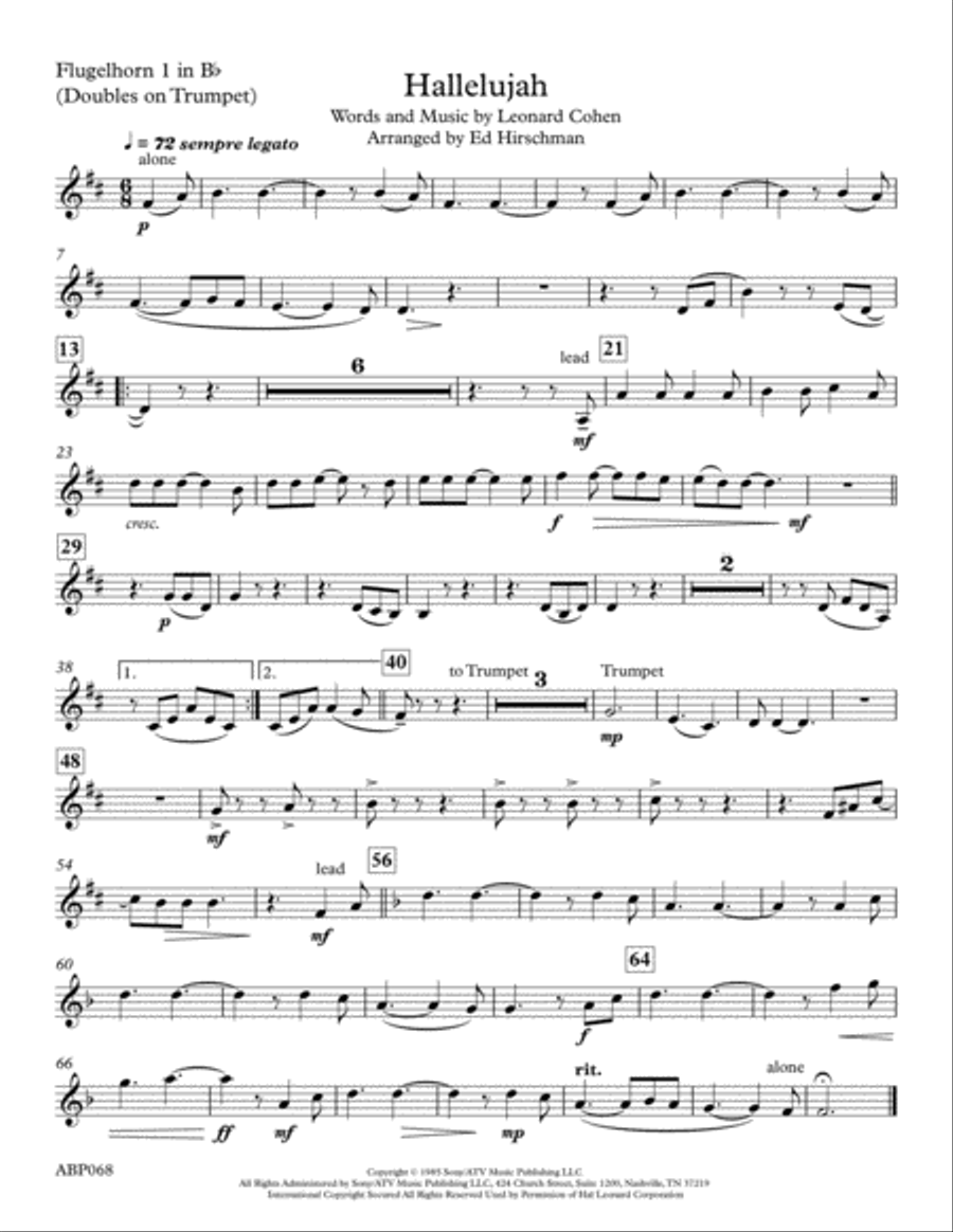 Hallelujah Hallelujah Brass Ensemble scores gallery preview page 5