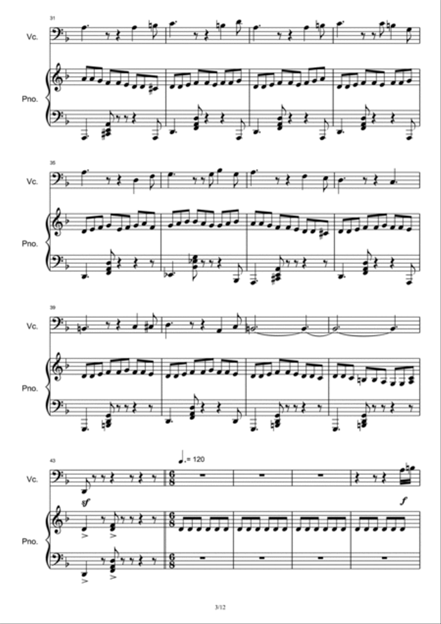 Jack Sparrow Jack Sparrow Piano Solo scores gallery preview page 3