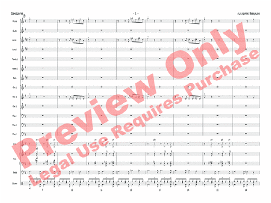 Alligator Boogaloo Jazz Ensemble scores gallery preview page 5