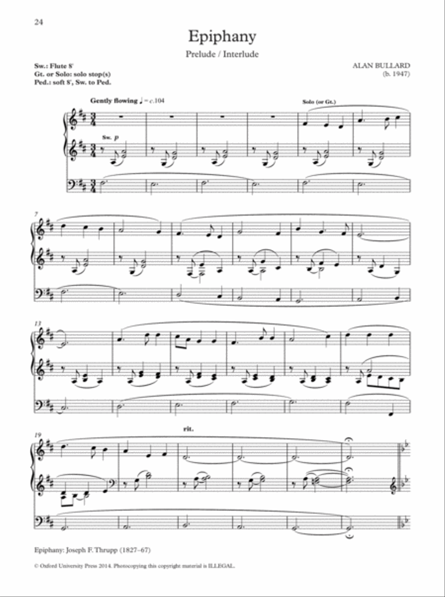 Oxford Hymn Settings for Organists: Epiphany Organ Solo scores gallery preview page 8