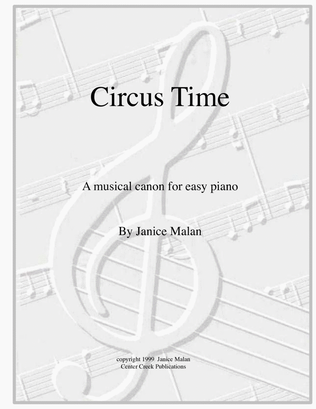 Book cover for Circus Time for easy piano solo