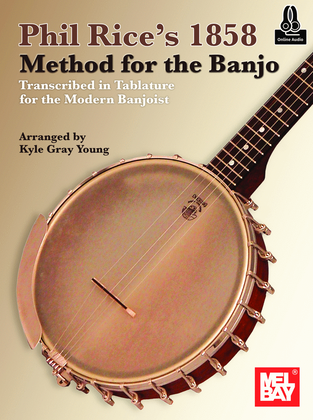 Book cover for Phil Rice's 1858 Method for the Banjo