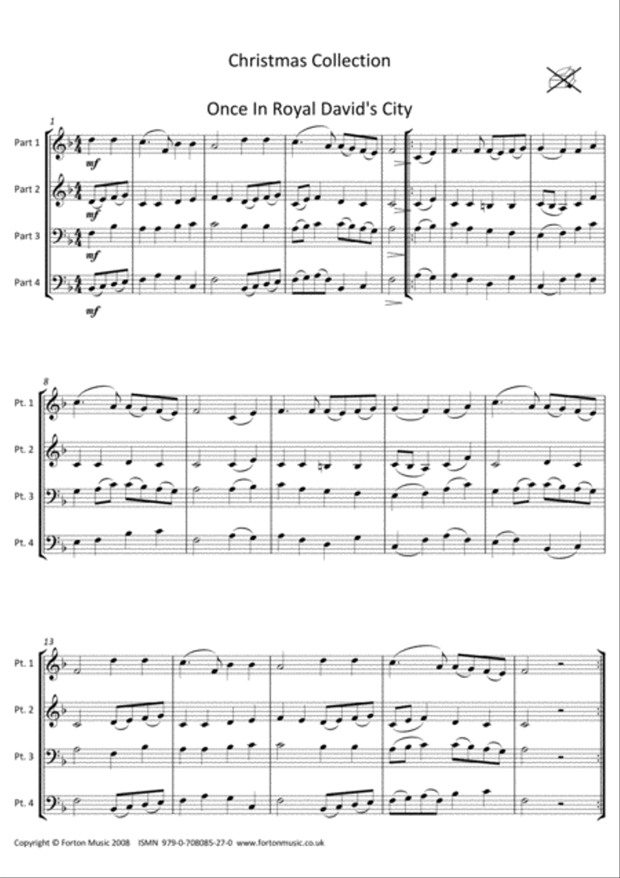 Christmas Collection Woodwind Quartet scores gallery preview page 2