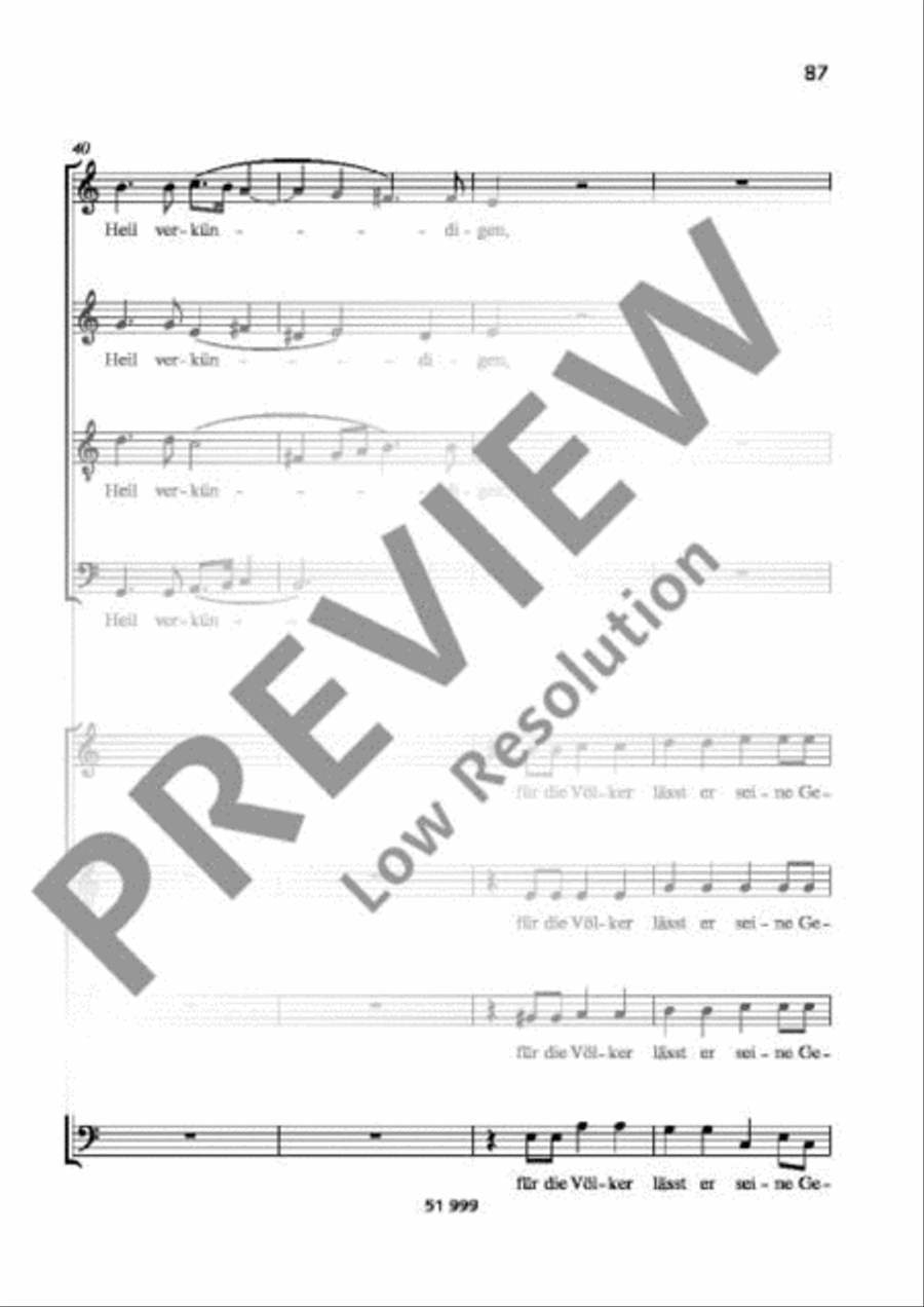 Singet dem Herrn ein neues Lied 4-Part scores gallery preview page 9