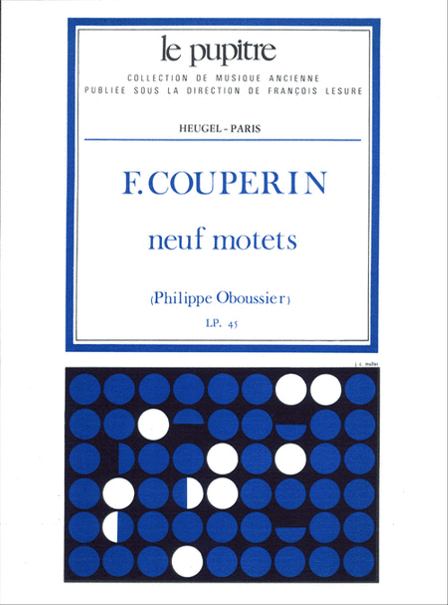 9 motets partition ( Le Pupitre 45 ) Voice scores gallery preview page 1
