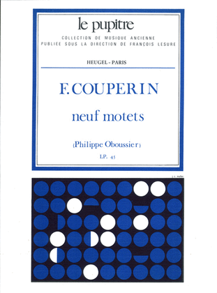 Book cover for 9 motets partition ( Le Pupitre 45 )