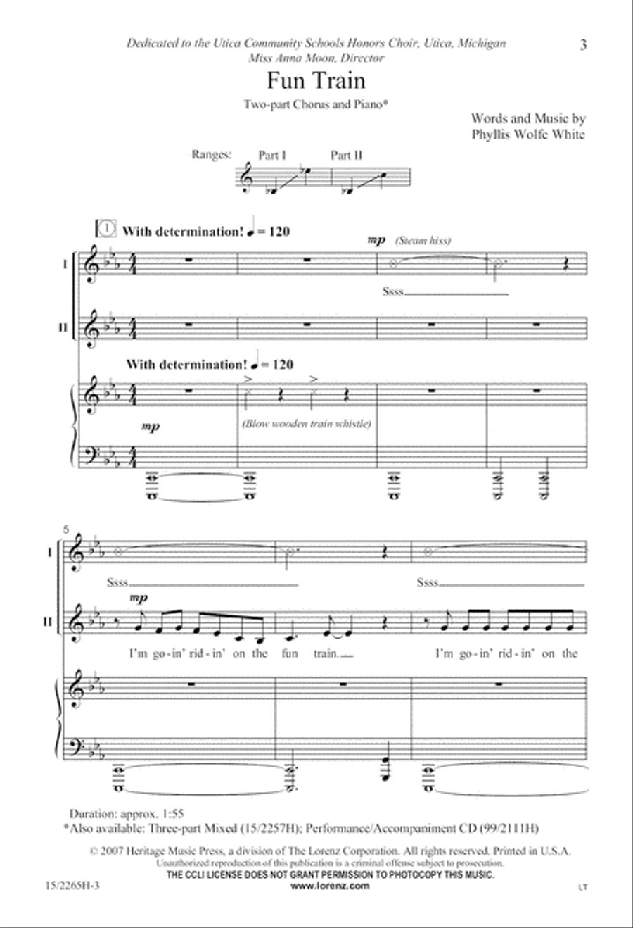 Fun Train 2-Part scores gallery preview page 4