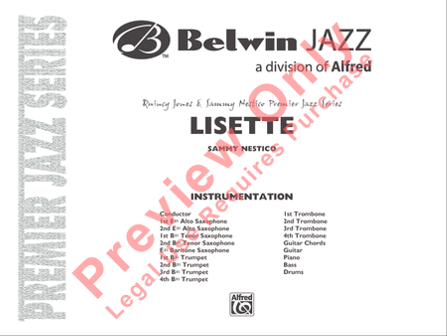 Lisette Lisette Jazz Ensemble scores gallery preview page 2