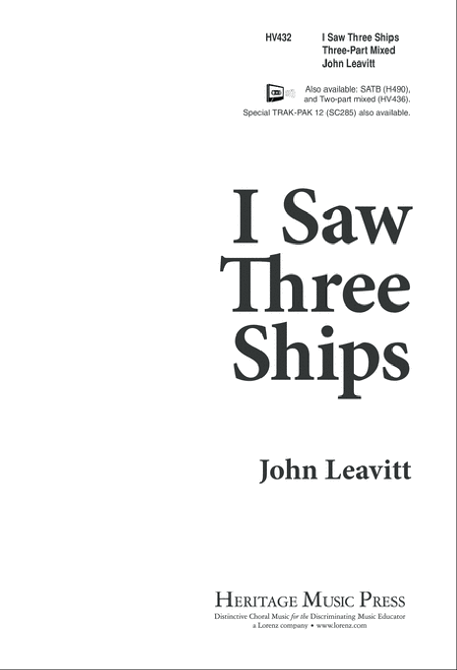 I Saw Three Ships I Saw Three Ships 3-Part scores gallery preview page 2