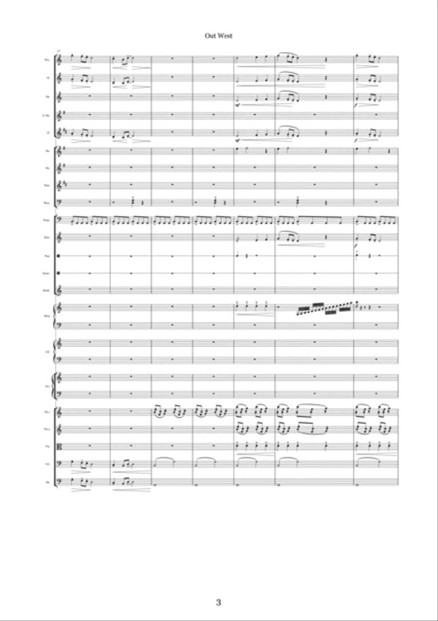 Out West Out West Full Orchestra scores gallery preview page 3
