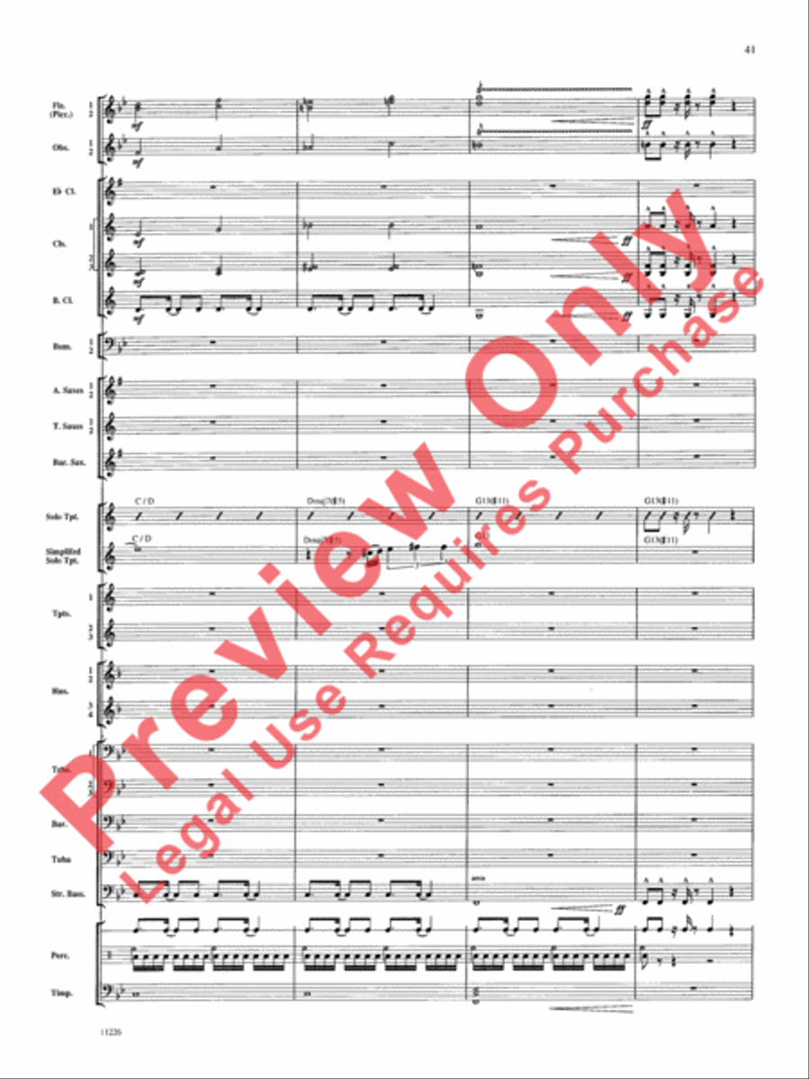 American Jazz Suite American Jazz Suite Concert Band scores gallery preview page 42