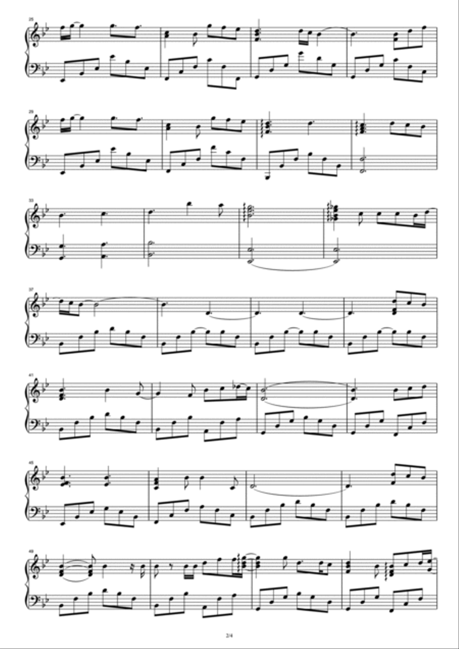 You Are The Reason Piano Solo scores gallery preview page 2