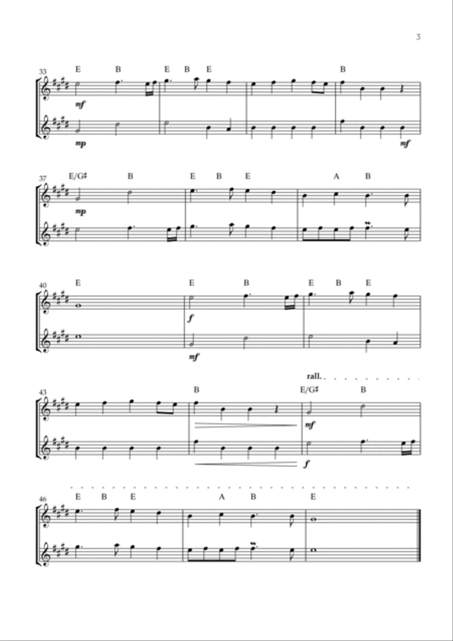 Trumpet Voluntary (Trumpet Duo) - Jeremiah Clarke Trumpet Voluntary (Trumpet Duo) - Jeremiah Clarke Trumpet Duet scores gallery preview page 3