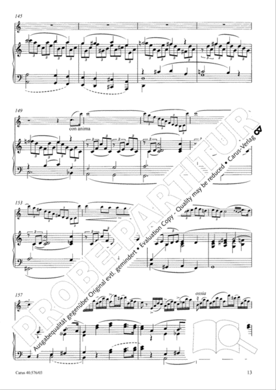Oboe Concerto in A minor (Concerto per Oboe ed Orchestra in a) Clarinet scores gallery preview page 14