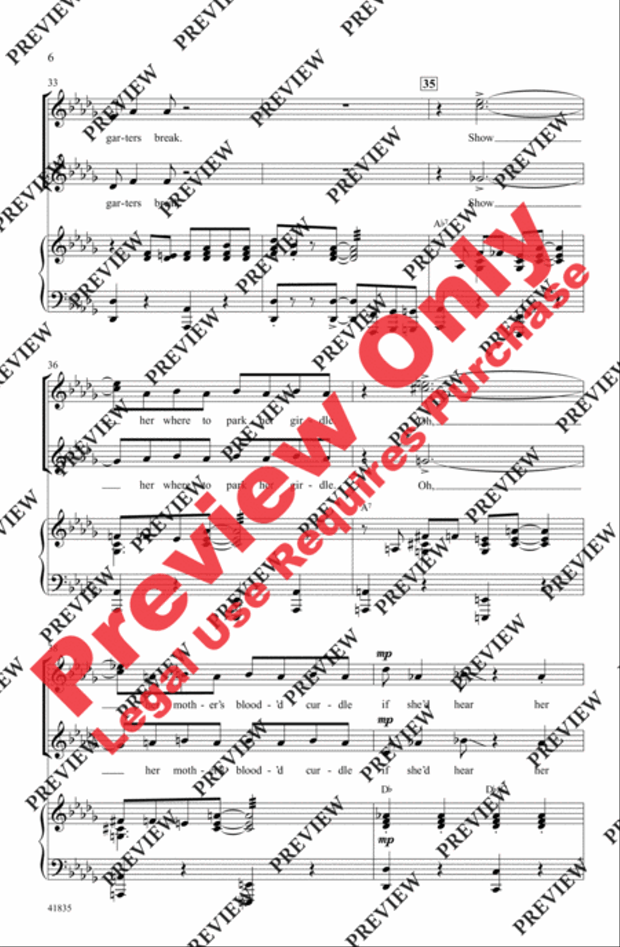 And All That Jazz Women's Choir scores gallery preview page 6