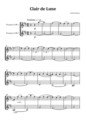 Clair de Lune by Debussy - Trumpet Duet