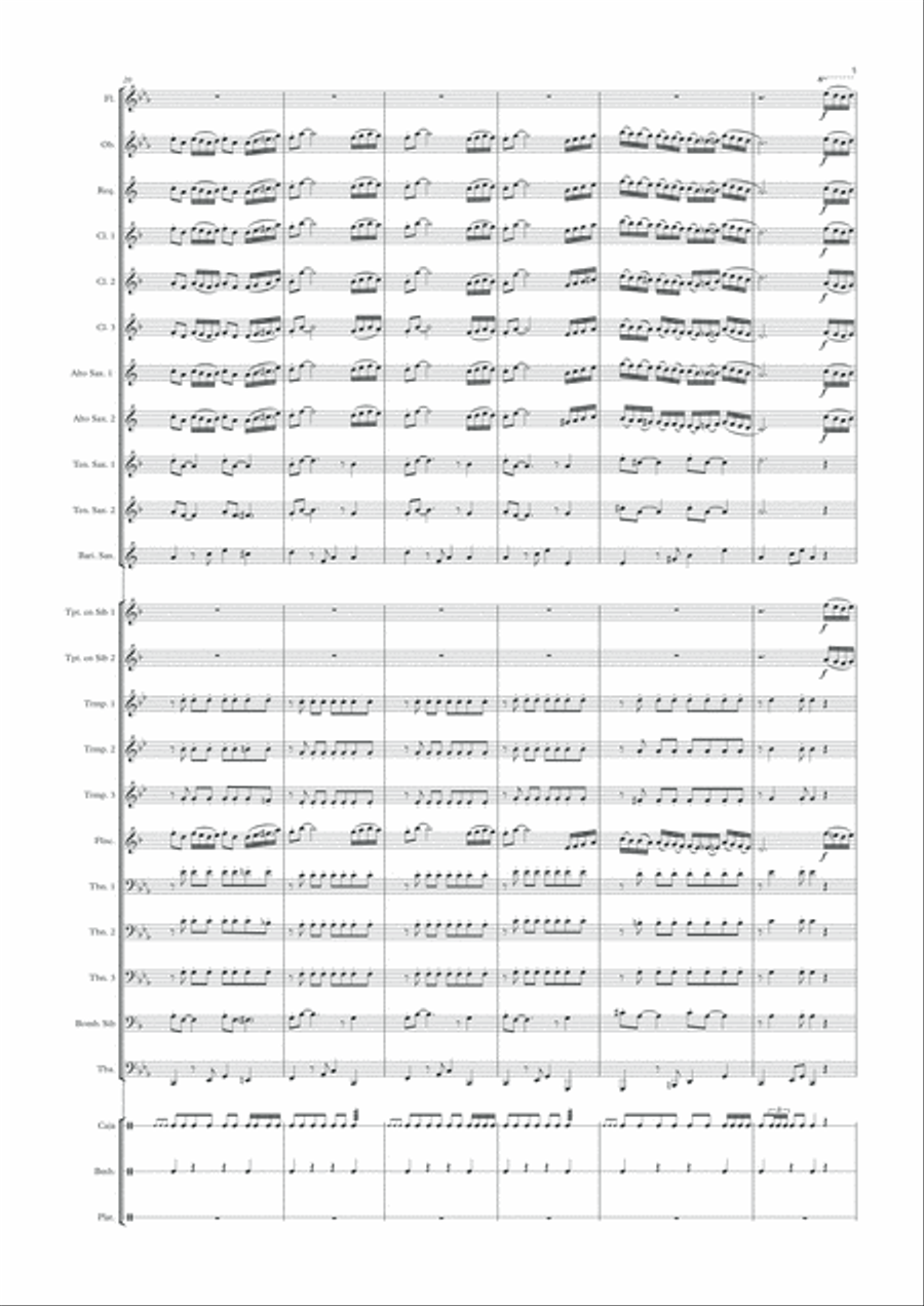 Ángeles de San Juan Concert Band scores gallery preview page 5