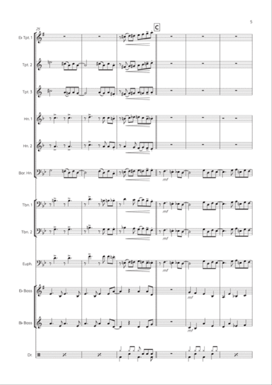 The Birth Of The Blues Brass Ensemble scores gallery preview page 6