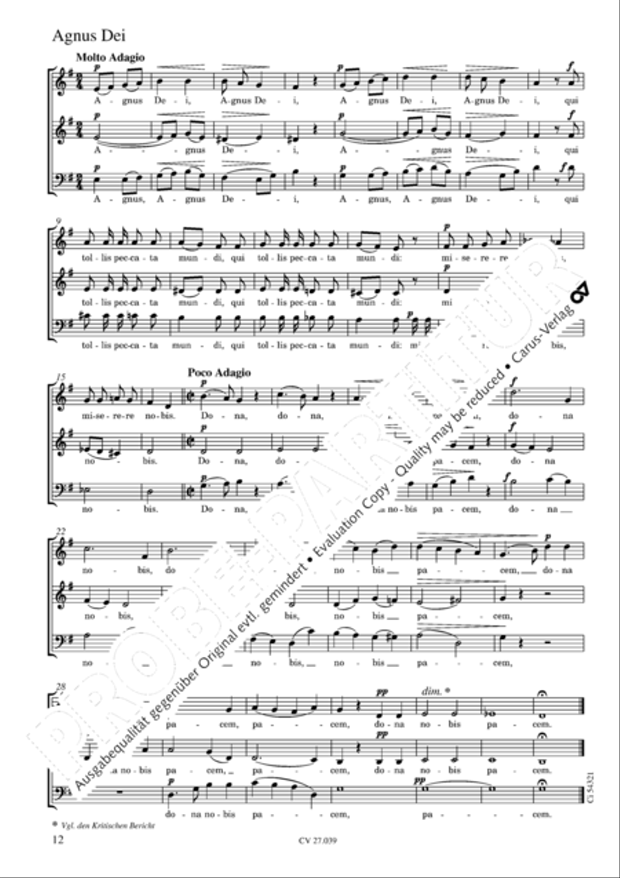 Missa a 3 3-Part scores gallery preview page 13