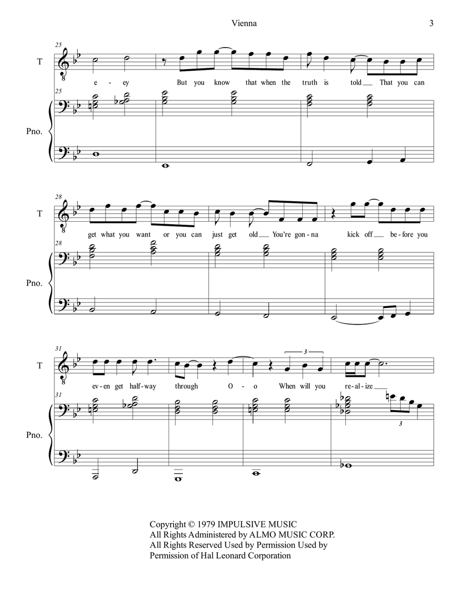 Vienna Piano, Vocal scores gallery preview page 3