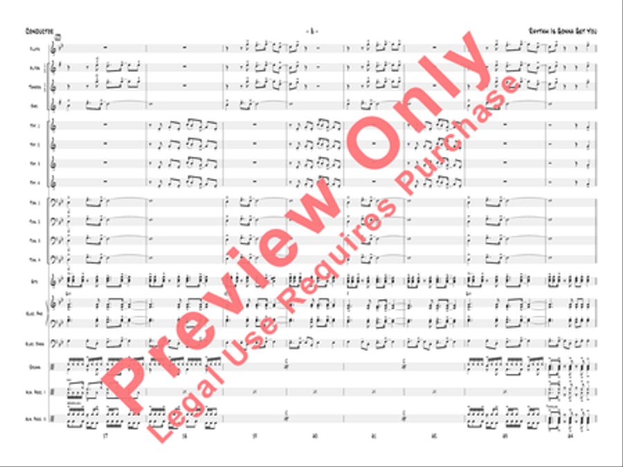 Rhythm Is Gonna Get You Jazz Ensemble scores gallery preview page 11