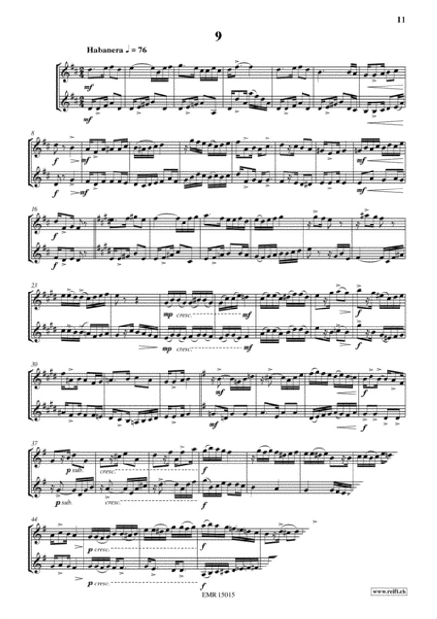 12 Duets for Eb Horns Brass Duet scores gallery preview page 11