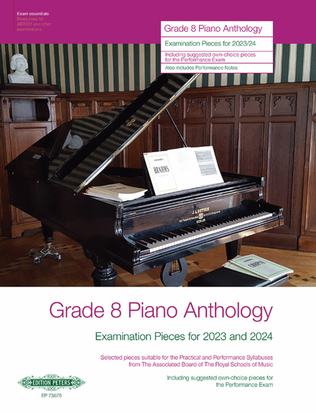 Book cover for Grade 8 Piano Anthology