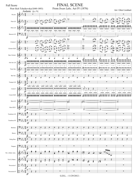 Swan Lake - Final Scene (Band) - Extra Score