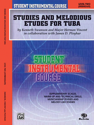 Book cover for Student Instrumental Course Studies and Melodious Etudes for Tuba