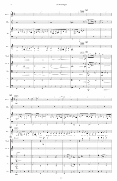 The Messenger (Romance for Voice And Orchestra) - Full Score Only - Score Only image number null
