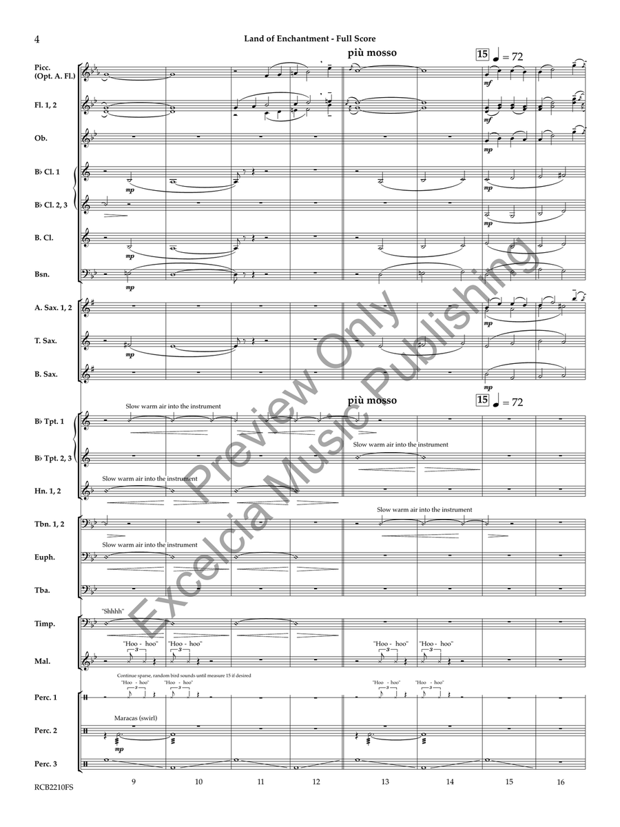 Land of Enchantment (Score) Concert Band scores gallery preview page 5