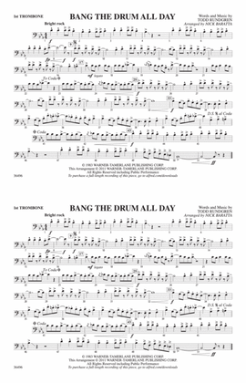 Bang the Drum All Day: 1st Trombone