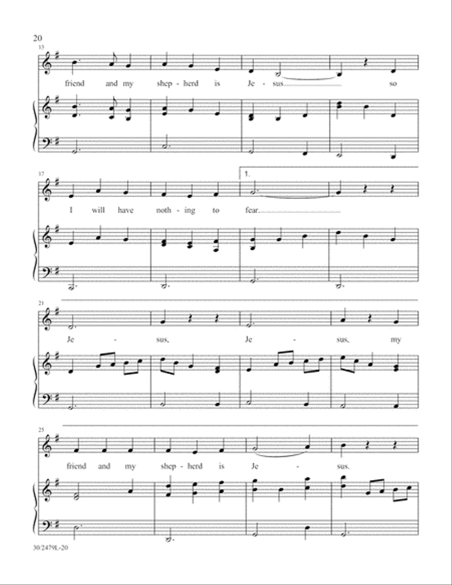 Scripture Songs Unison Choir scores gallery preview page 21