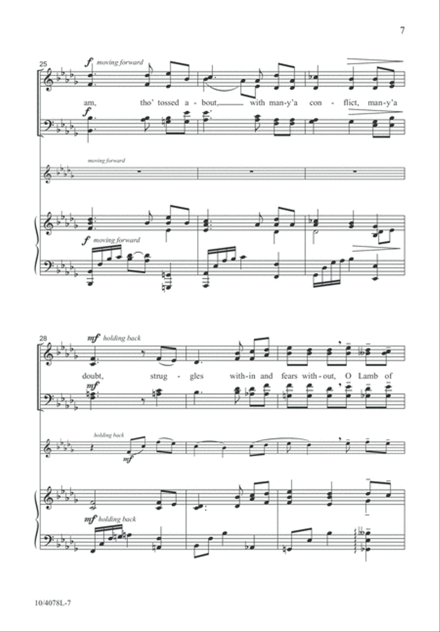 Just As I Am, I Come 4-Part scores gallery preview page 8