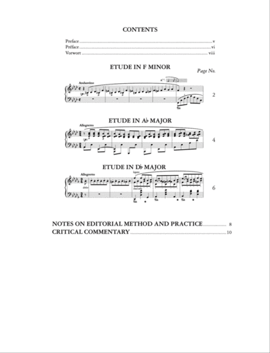 Trois Nouvelles Études for Piano Piano scores gallery preview page 2