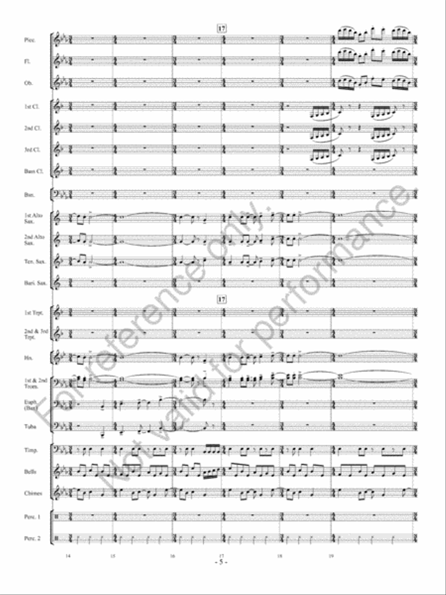 Sparkling Lights Concert Band scores gallery preview page 6